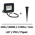 projecteur-led-noir-20W