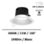 downlight-led-be-led-21W-blanc-encastre