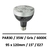 ampoule-led-35W-PAR30-gris-6000K