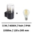 applique-led-noir-xanlite-11W-IP44