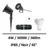 projecteur-piquet-4W-noir