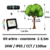 kit-projecteur-led-arbre
