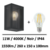 applique-led-noir-