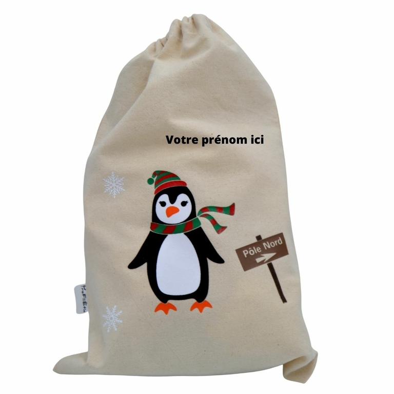 Hotte de noël - collection Pingouin/ours/autres