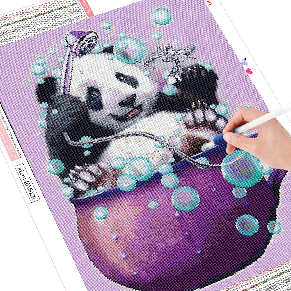 HUACAN-peinture-de-diamant-de-Panda-5D-bricolage-d-corations-pour-la-maison-mosa-que-en