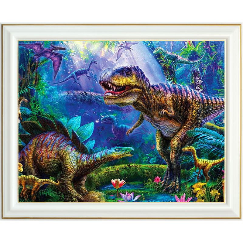 Diamond painting - Jungle des dinosaures - 40 x 50 cm