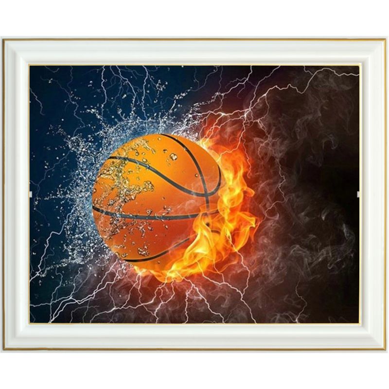 Broderie diamant - Ballon de basket - 40 x 50 cm