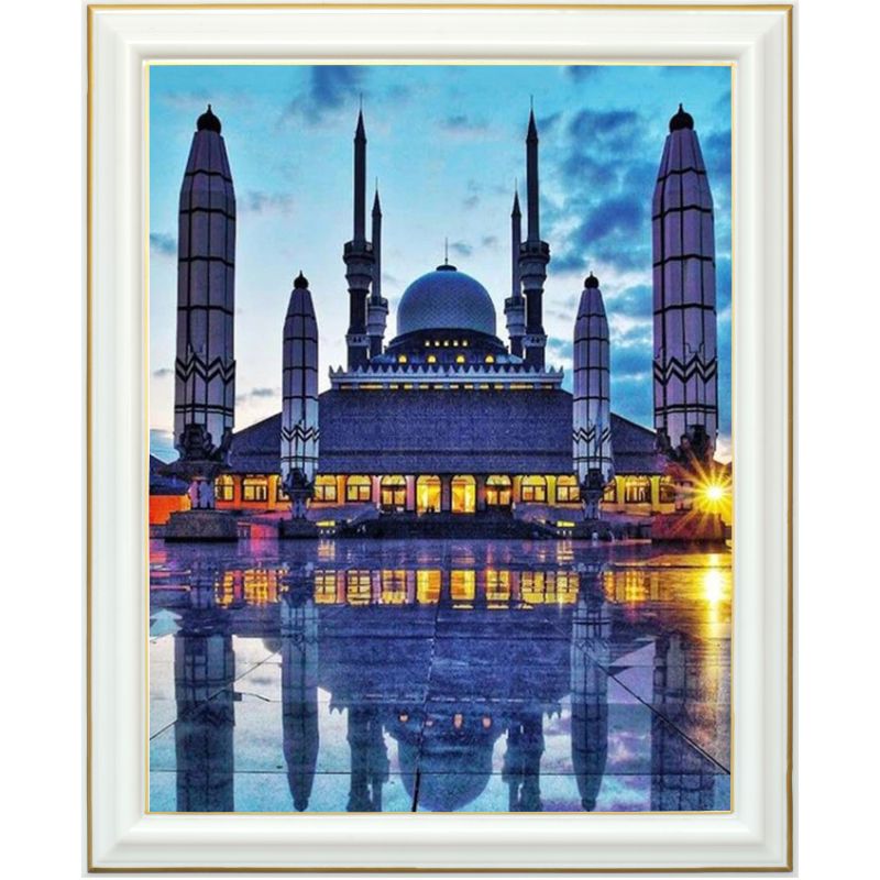 Broderie diamant - Grande mosquée - 40 x 50 cm