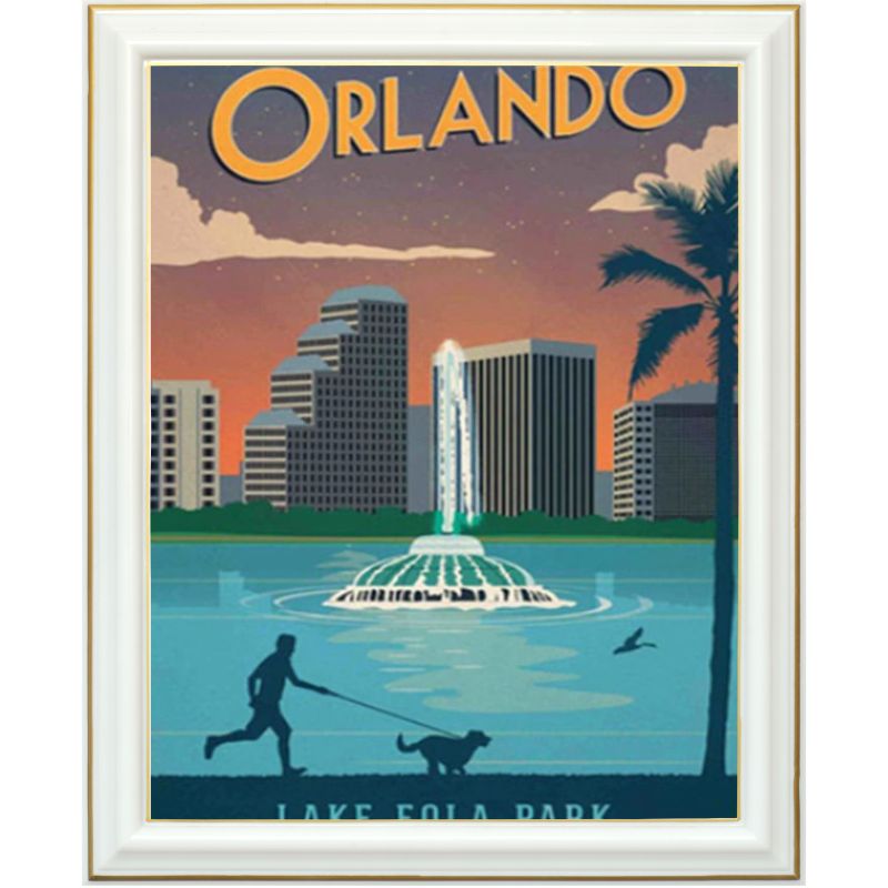 Broderie diamant - Affiche Orlando - 40 x 50 cm