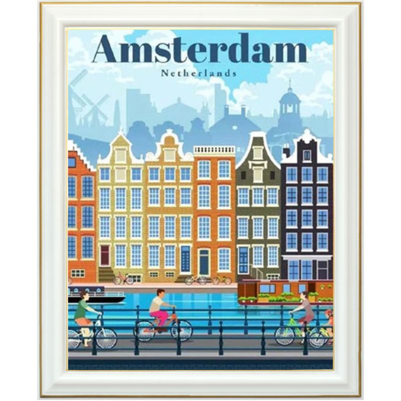 Diamond painting - Amsterdam - 40 x 50 cm