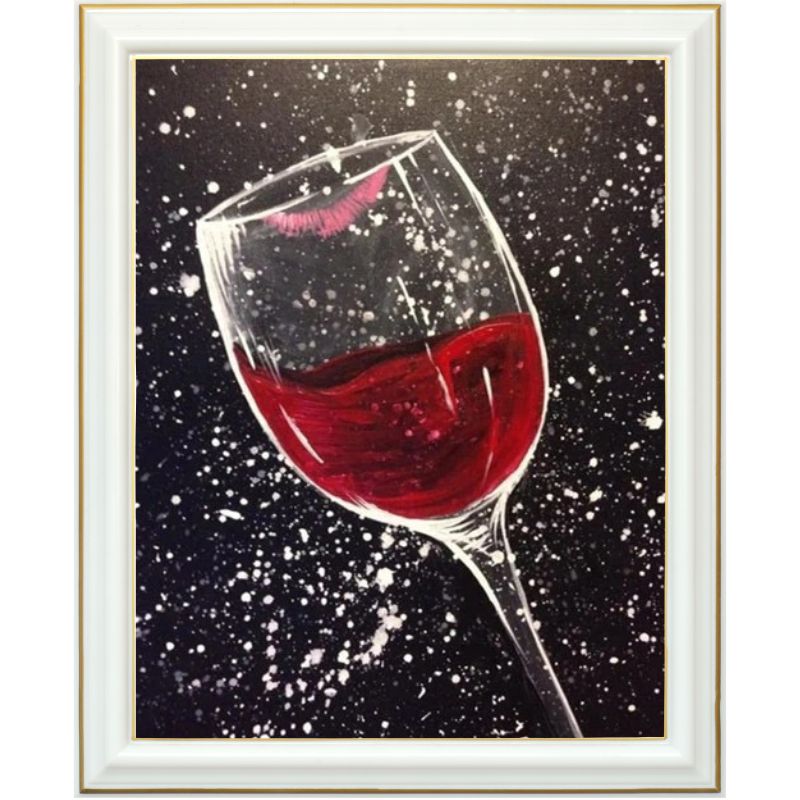 Broderie diamant - La fête du vin - 40 x 50 cm