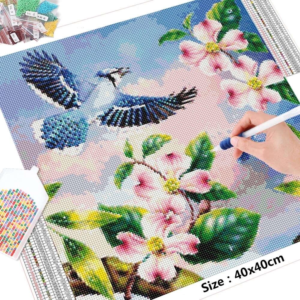 HUACAN-peinture-de-diamant-5D-faire-soi-m-me-broderie-d-oiseaux-perceuse-compl-te-mosa