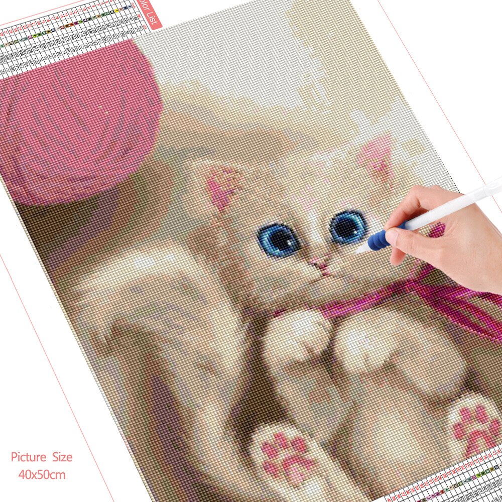 HUACAN-perceuse-compl-te-5D-pour-chat-peinture-de-diamant-faire-soi-m-me-broderie-d