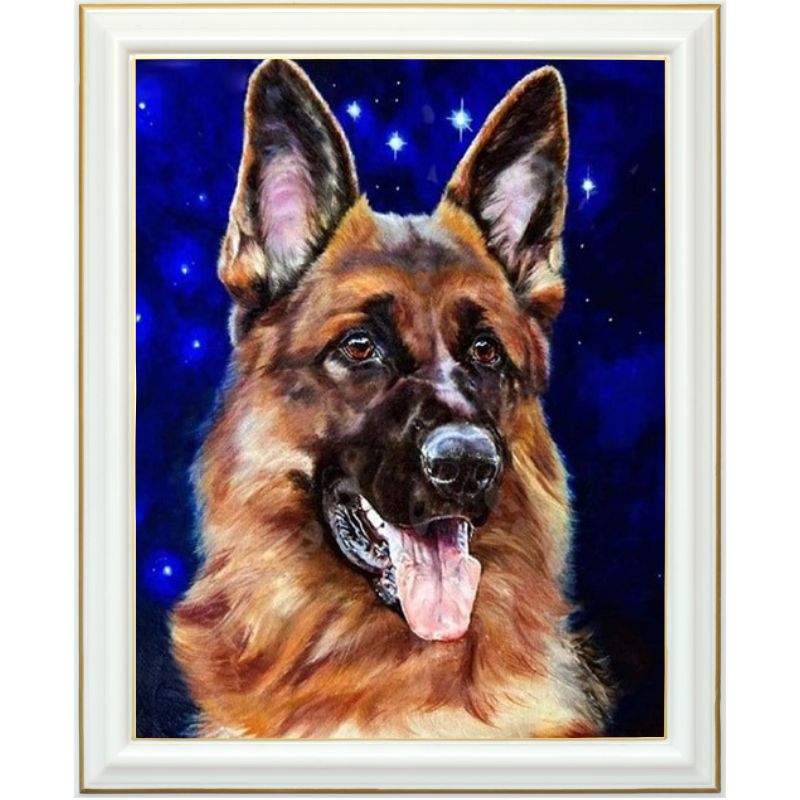 Diamond painting - Berger allemand