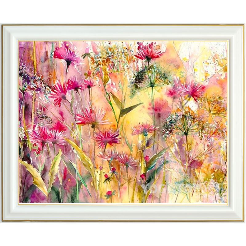 Peinture de diamants Splendeur florale au bord de l'eau 30x40cm