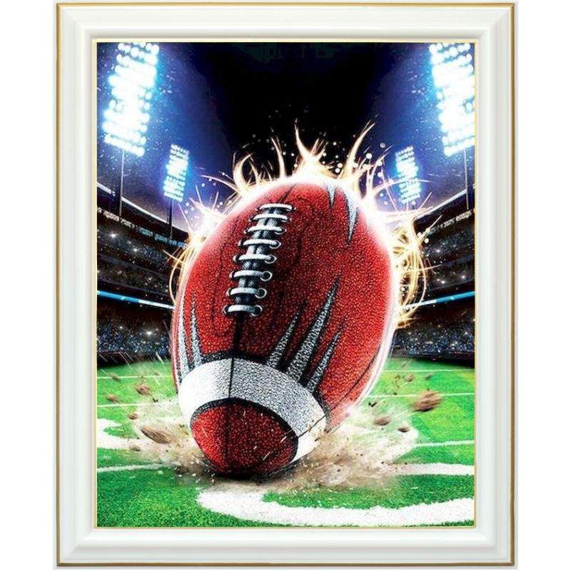 Broderie diamant - Football américain - 40 x 50 cm