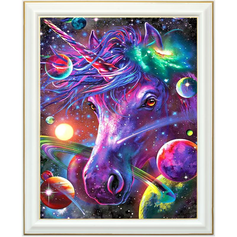 Diamond painting - Licorne galactique - 40 x 50 cm