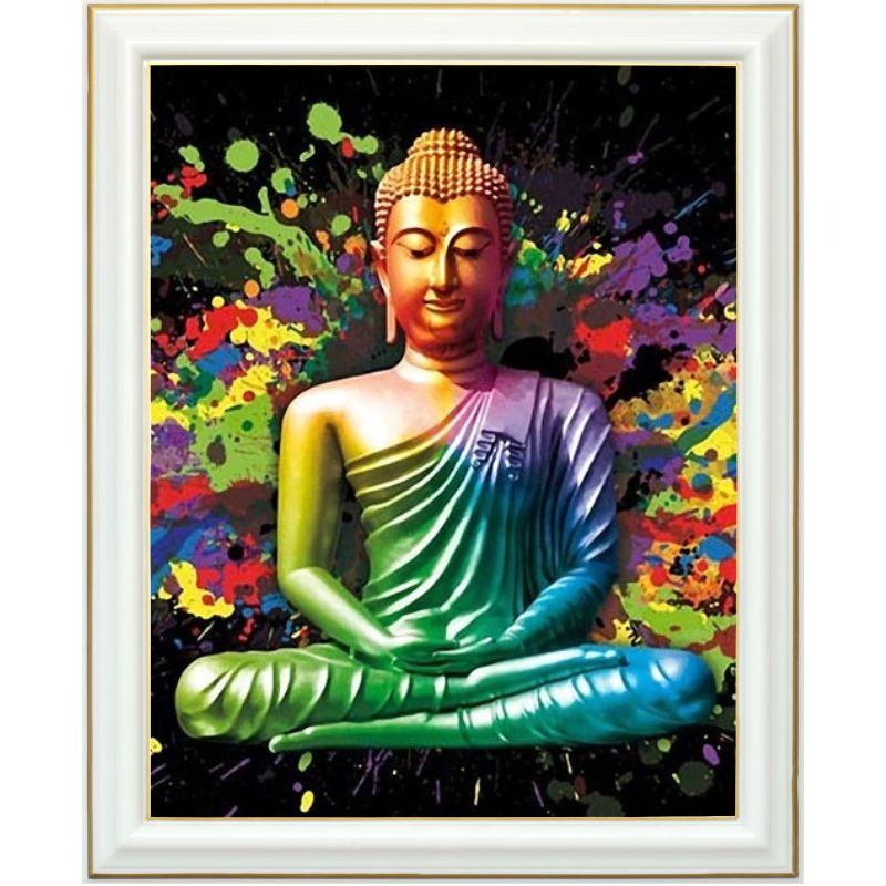 Diamond painting - Bouddha éclat de peinture - 40 x 50 cm