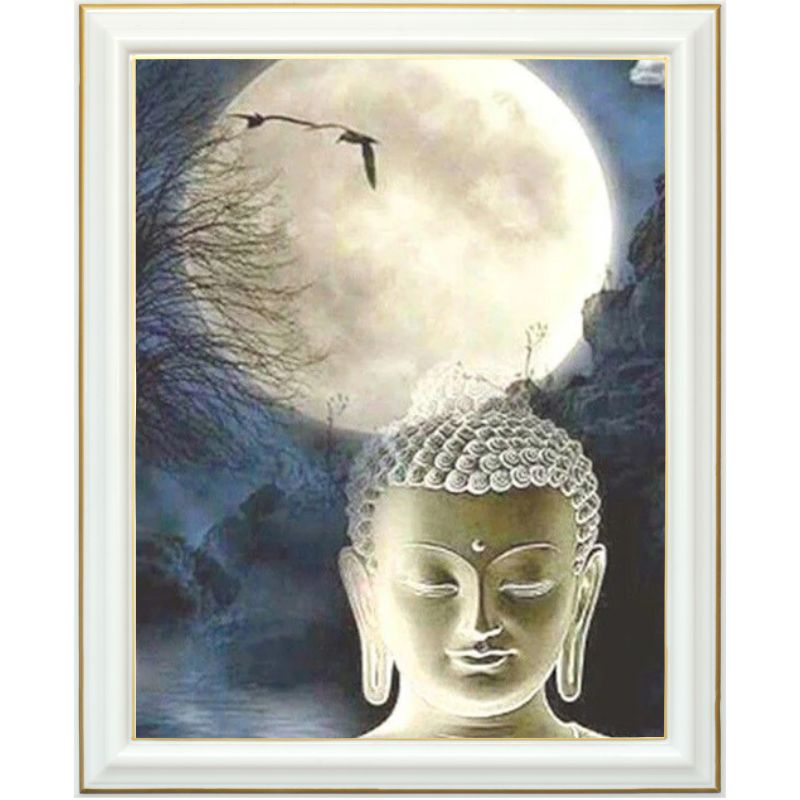 Diamond painting - Bouddha de pleine lune - 40 x 50 cm