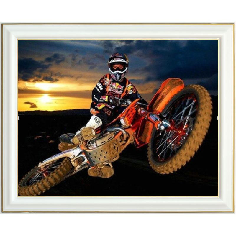 Diamond painting - Motocross - 40 x 50 cm