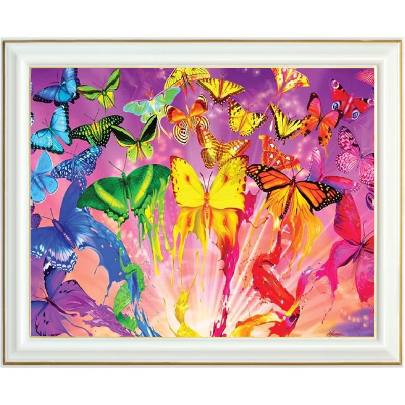 Diamond painting - Peinture de papillons - 40 x 50 cm
