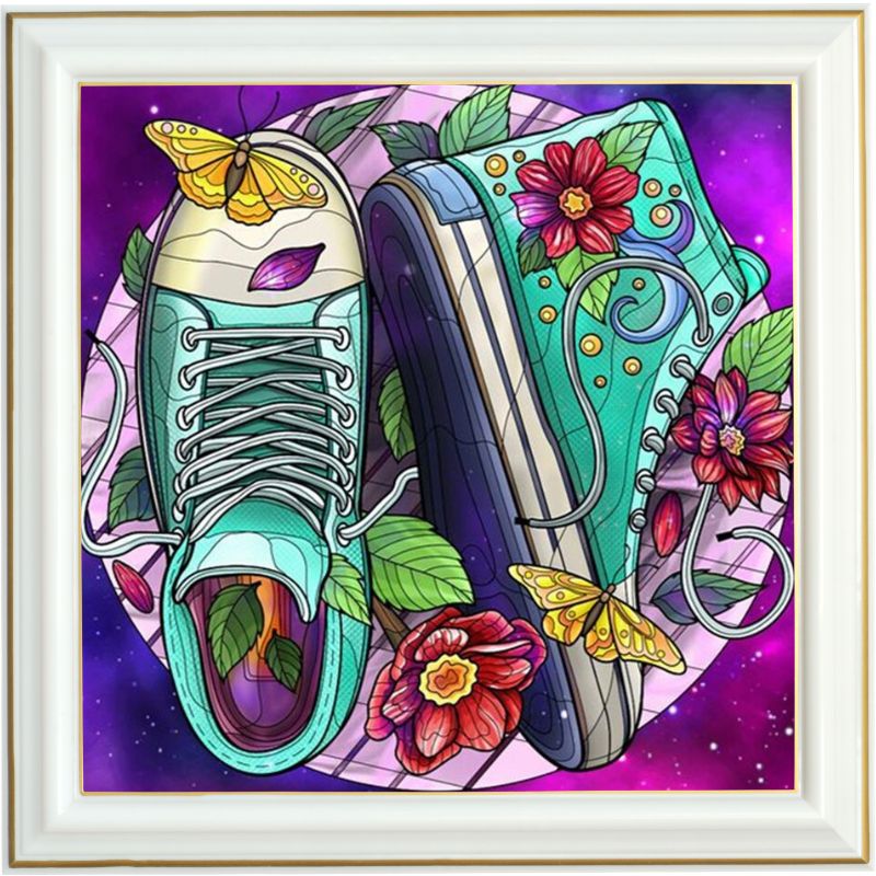 Diamond painting - Sneakers de fille