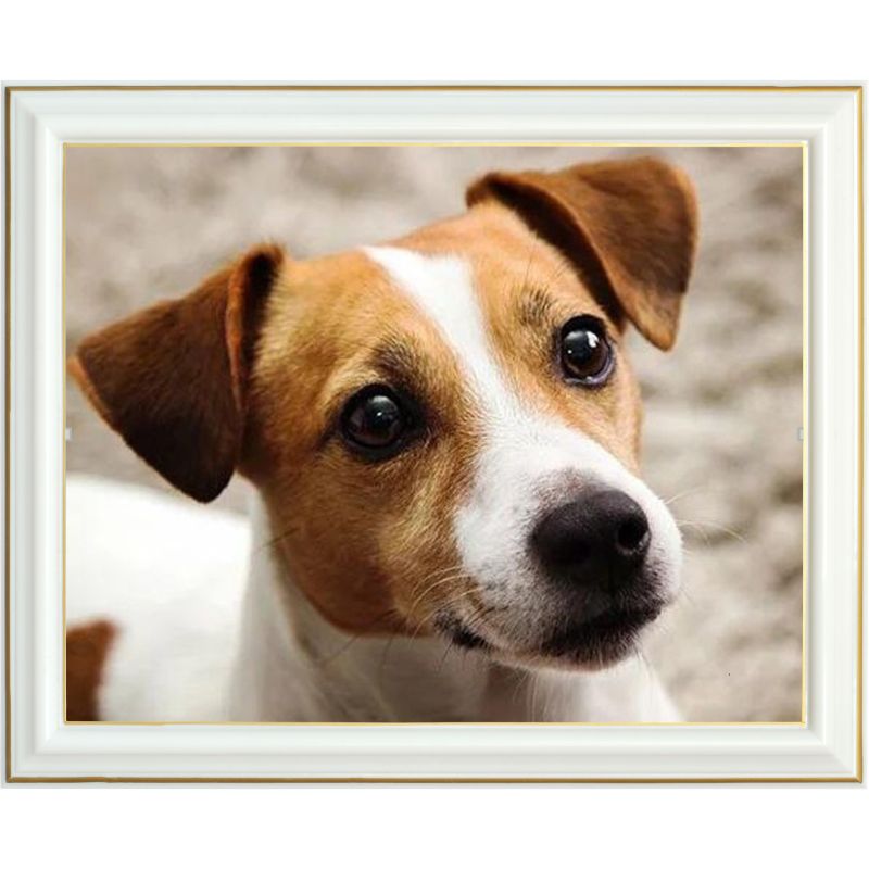 jack russell diamond art