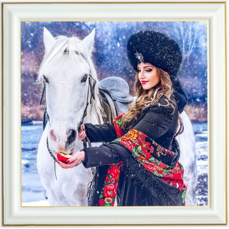 diamond-painting-femme-russe-cheval-blanc
