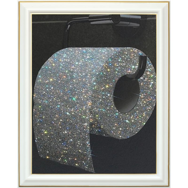 Rouleau de papier toilette mosaïque diamant, décor de peinture diamant,  point de croix HOCross, paillettes créatives, document pour chambre et salon