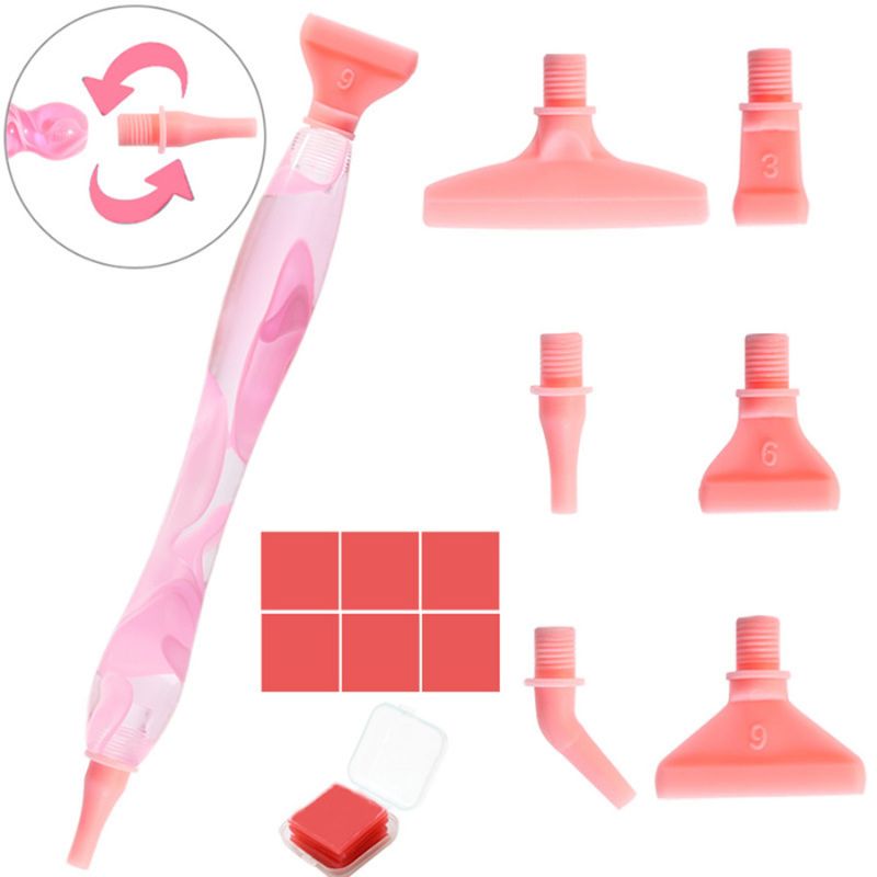 stylo-diamond-painting-rose-embout-plastique-rose-saumon