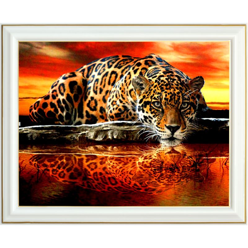 diamond-painting-léopard-coucher-soleil