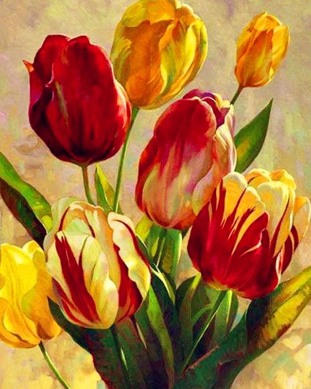 broderie-point-de-croix-tulipes