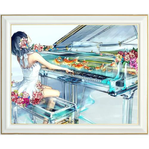 Diamond painting AB - Virtuosité de la pianiste