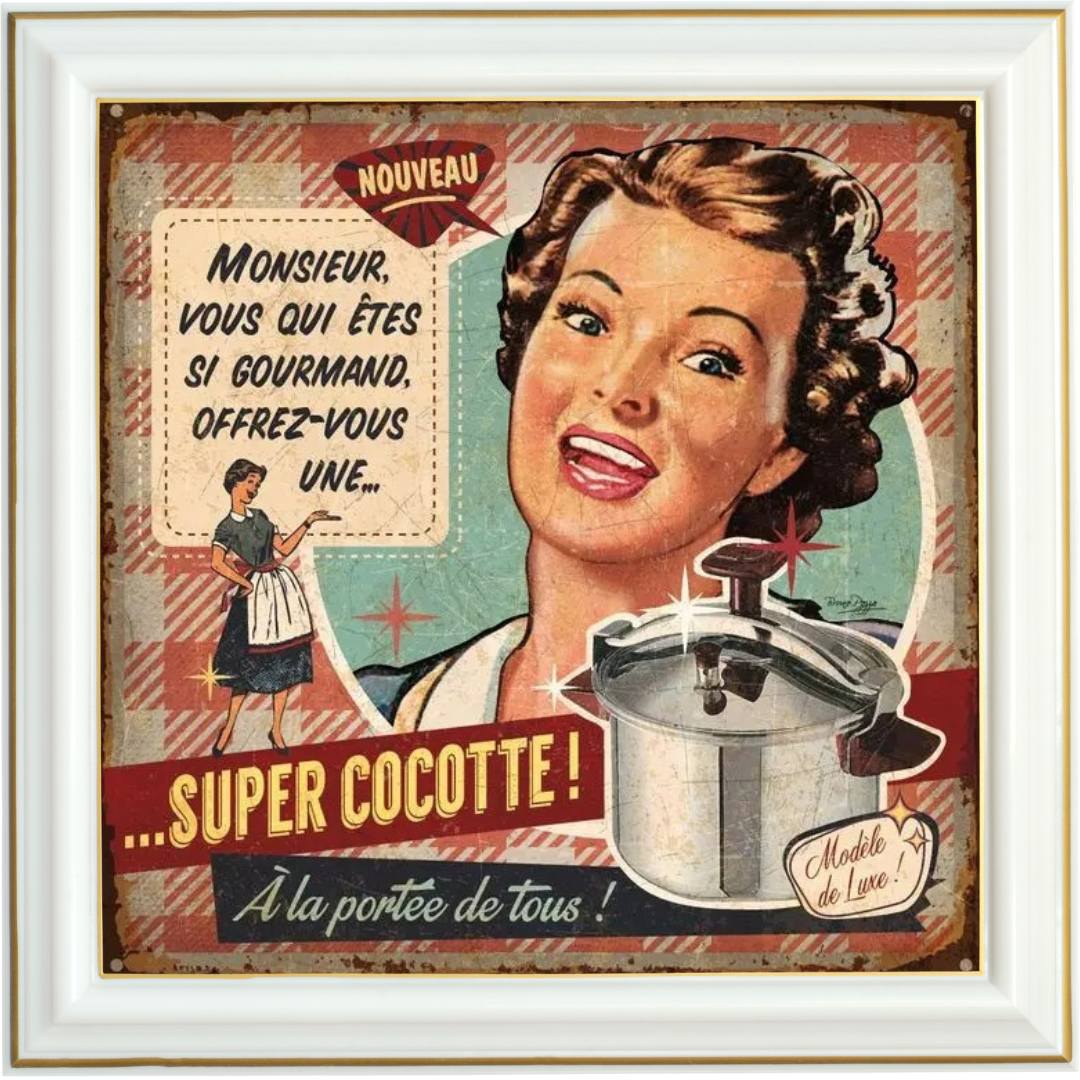 Diamond painting - Affiche vintage super cocotte