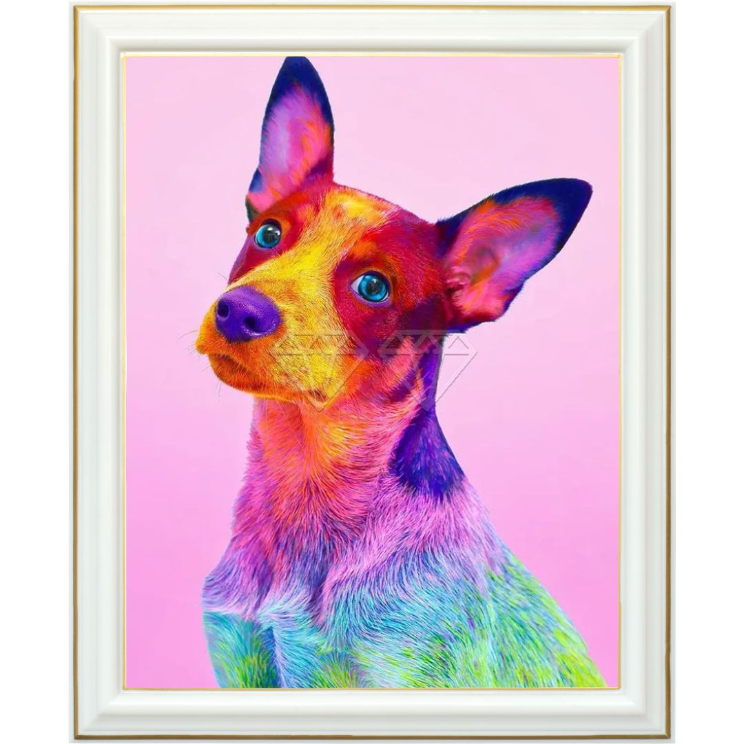 Broderie diamant - Chihuahua multicolore