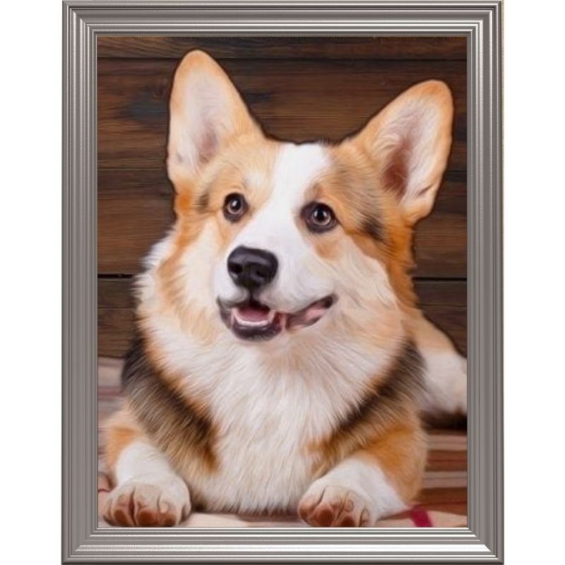 Broderie diamant - Welsh Corgi Pembroke