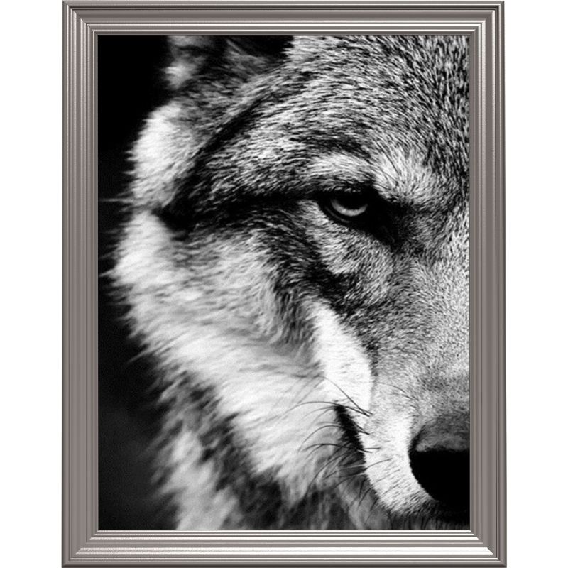 Broderie diamant - Portrait de loup