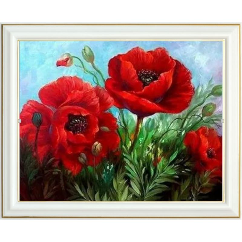 broderie-diamant-coquelicot-rouge