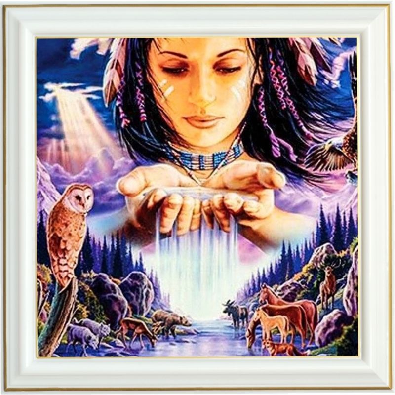 Broderie diamant - Vallée amérindienne