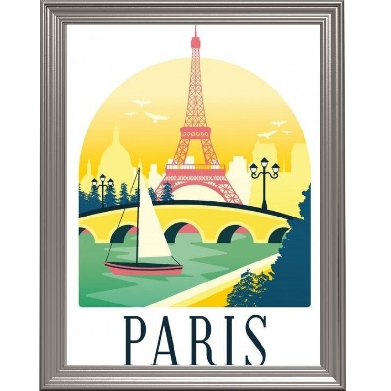 Broderie diamant - Affiche Paris
