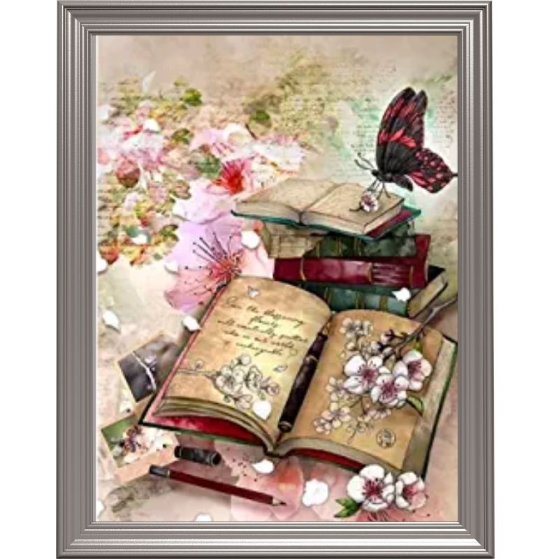 Broderie diamant - Livre et nature