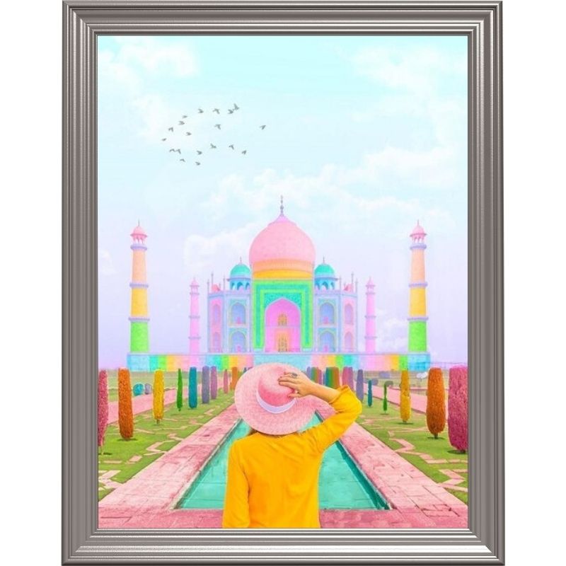 Broderie diamant - Taj Mahal coloré