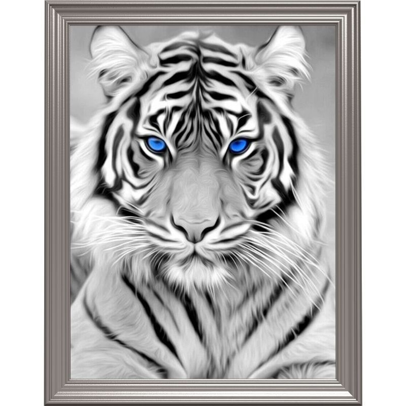 Arise Honorable Grace Broderie diamant - Tigre blanc aux yeux bleus - Animaux/Tigre - Lartera