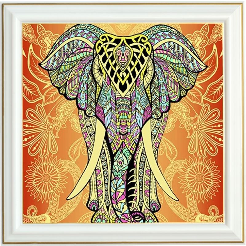 diamond-painting-éléphant-style-indien