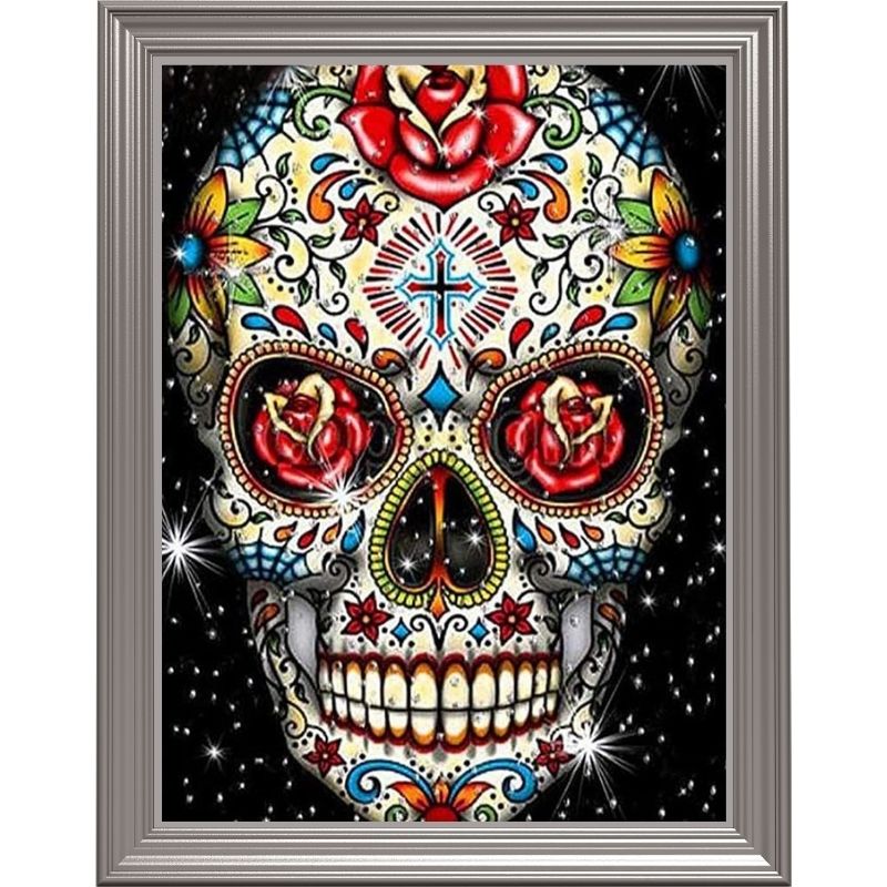 diamond-painting-crâne-mexicain