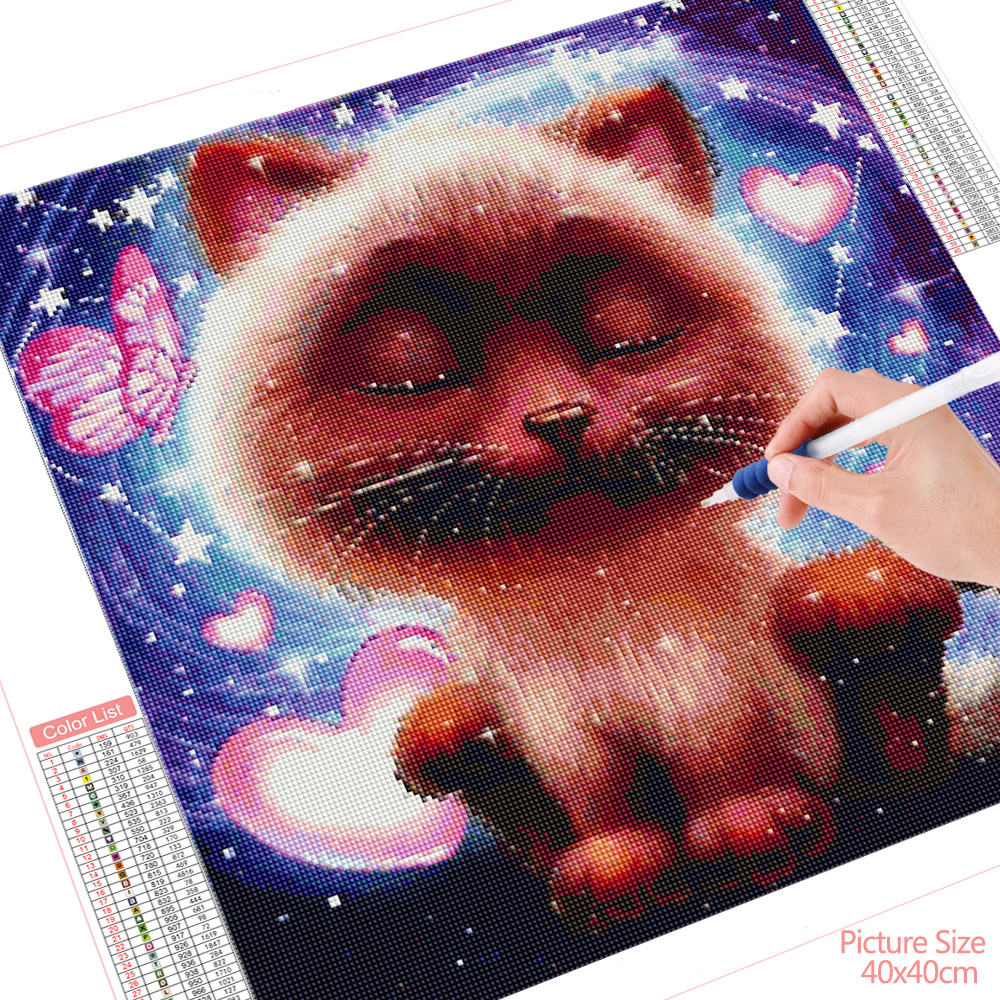 HUACAN-peinture-diamant-chat-Animal-broderie-5D-ensemble-mosa-que-carr-e-ou-ronde-loisirs-cr