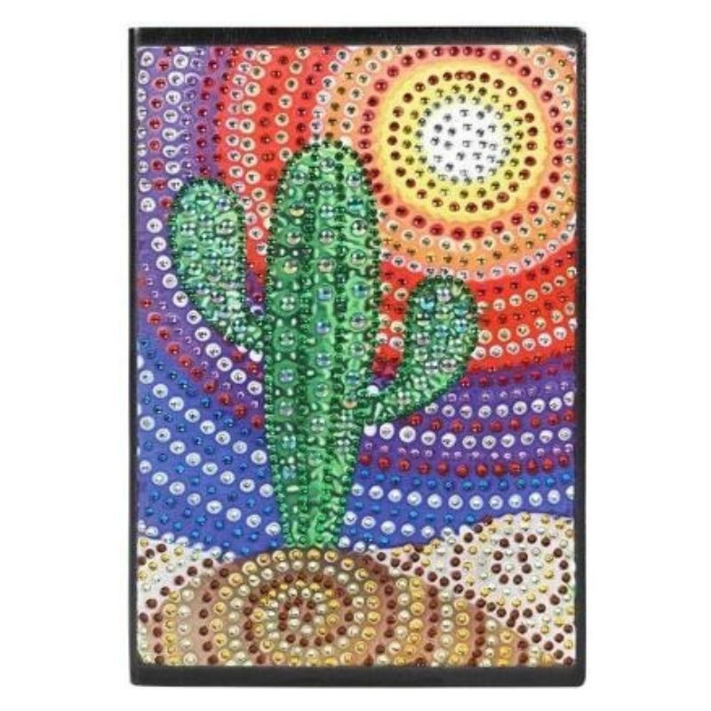 Carnet de Notes Cactus en Broderie Diamant