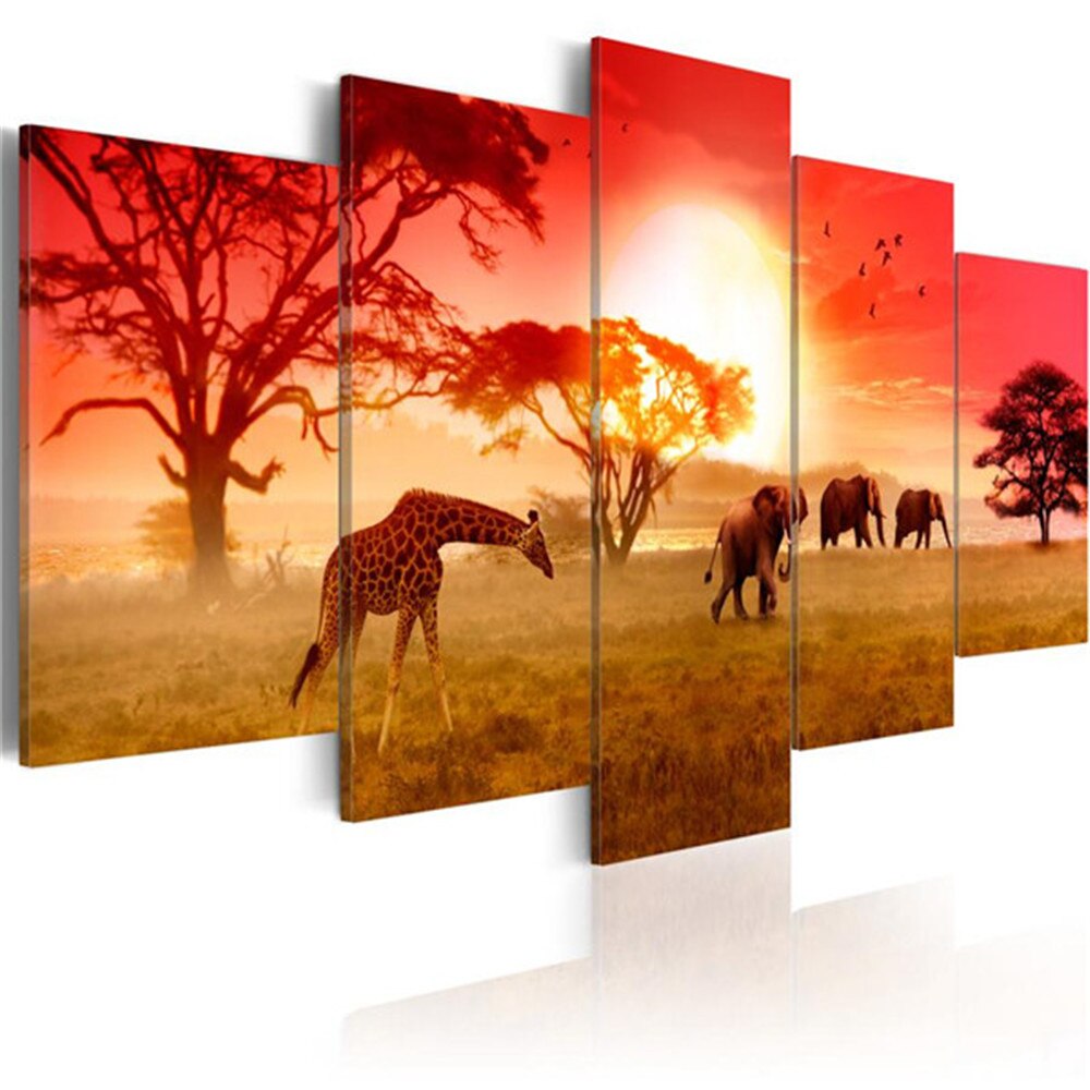 peinture-diamant-l-phant-carr-broderie-multi-images-5-pi-ces-girafe