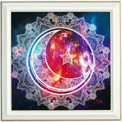 Diamond painting - Lune mandala