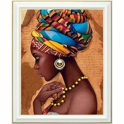 Broderie diamant - Femme africaine